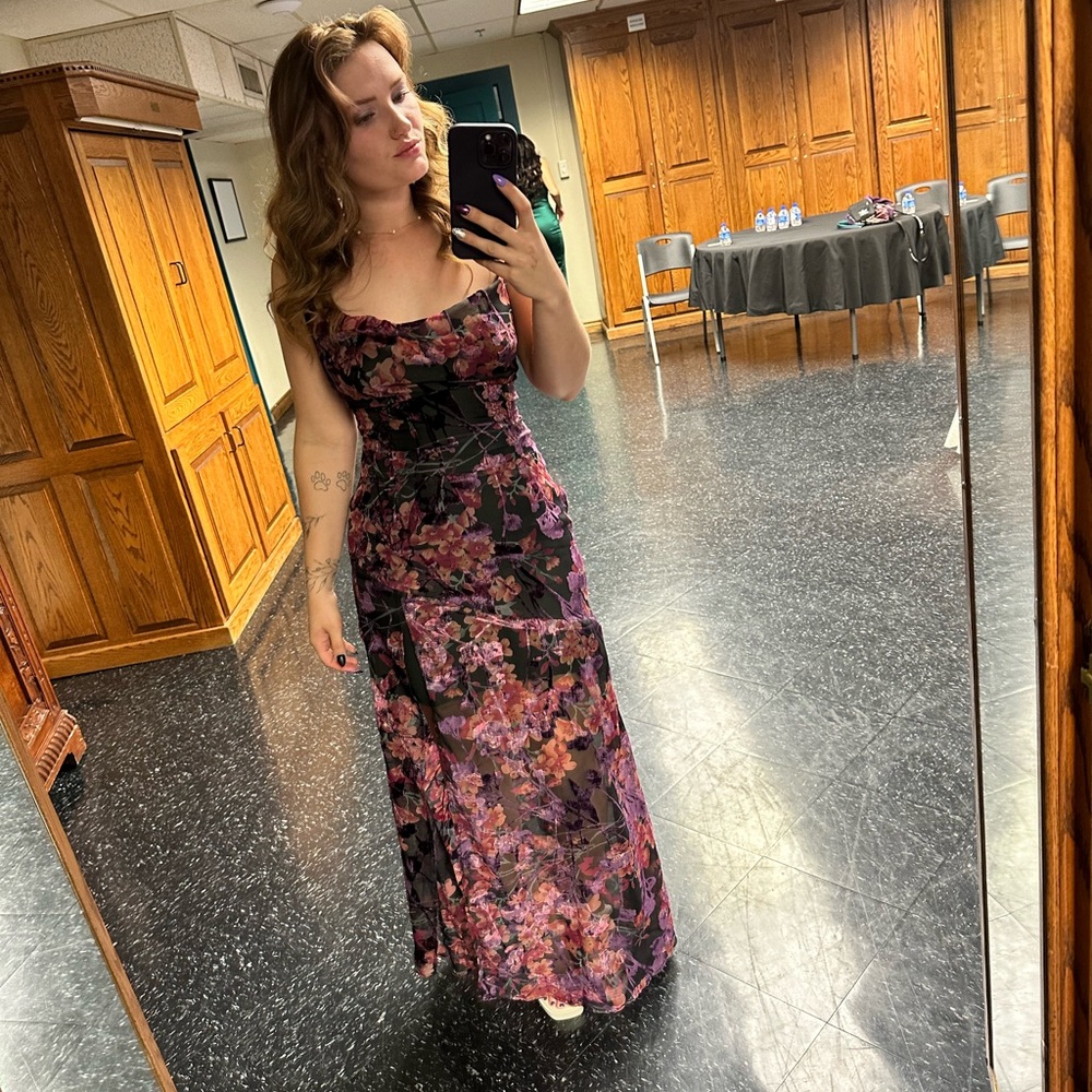 Floral Spaghetti Strap Dress